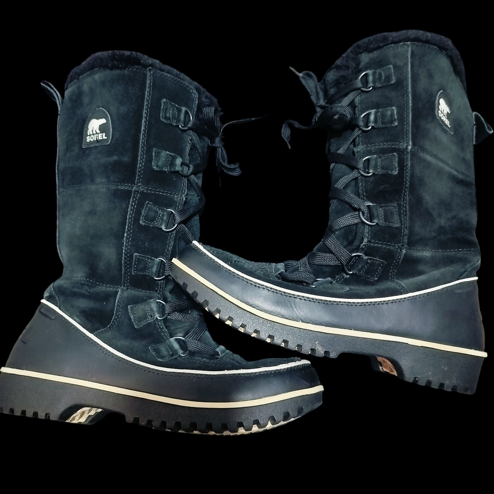 Sorel Black Winter Boots Size 8.5